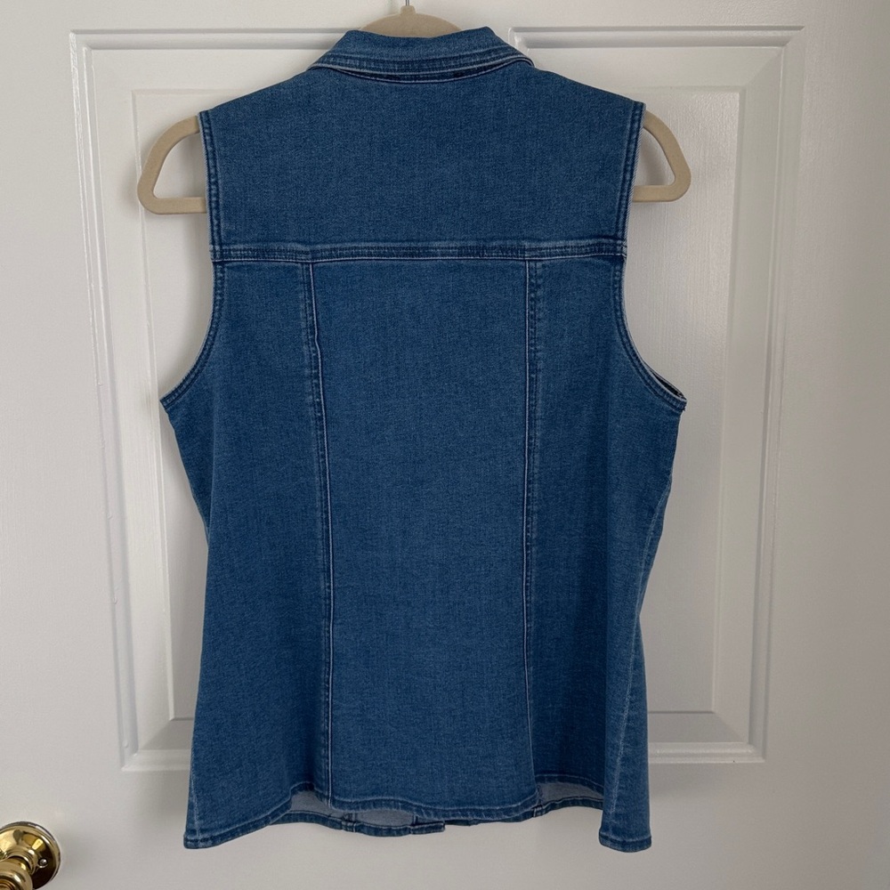 Sanctuary Denim Fitted Vest - Size Large - Picture 5 of 8